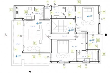 Debeljak - građevinsko zemljište 914m2 - pogled na more