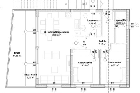 OTOK VIR (ZADAR) - NOVOGRADNJA - ZGRADA S 4 ODVOJENA APARTMANA