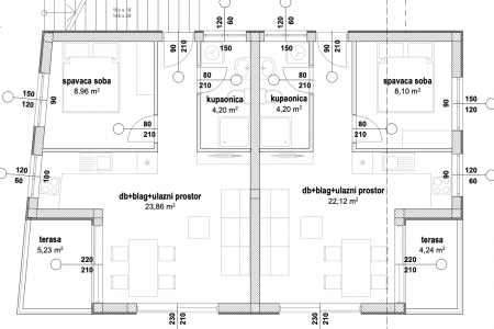 OTOK VIR (ZADAR) - NOVOGRADNJA - ZGRADA S 4 ODVOJENA APARTMANA