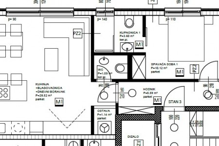 EKSKLUZIVNA NEKRETNINA - S5 PENTHOUSE 2.KAT - ZADAR VIŠNJIK - LIFT - GARAŽNA MJESTA